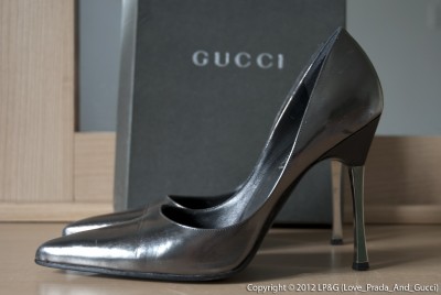 Gucci Scarpa Elegante Pelle - Anthracite