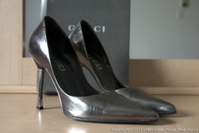 Gucci Scarpa Elegante Pelle - Anthracite