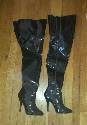 thigh high PVC