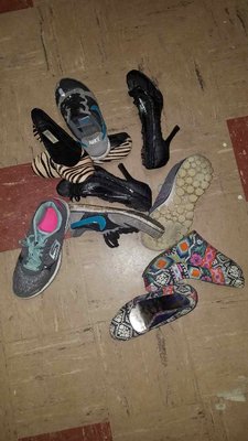 Pile of my wifes and Tammy's old shoes